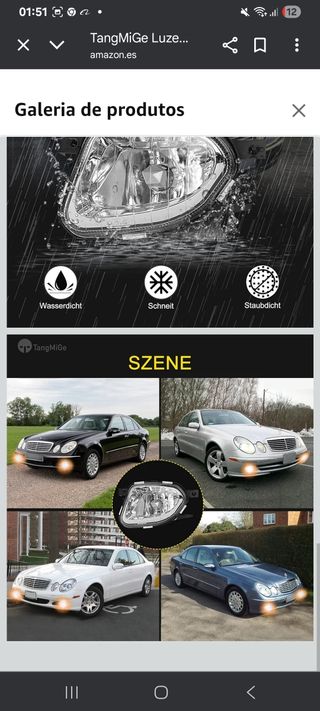 Faros antiniebla Mercedes-Benz 2 unidades
