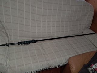 Barra Cortina metalica negra con anillas