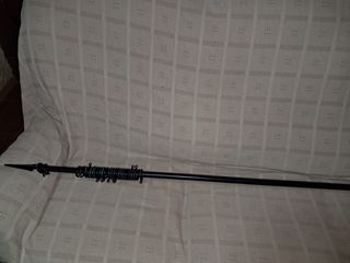 Barra Cortina metalica negra con anillas