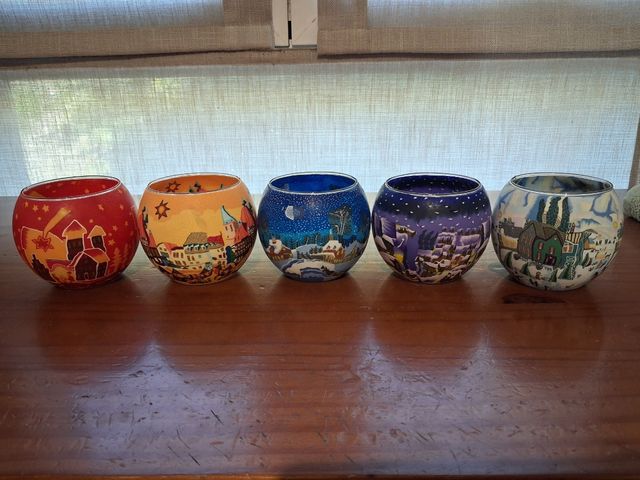 Portavelas Decorativo - motivos navideños