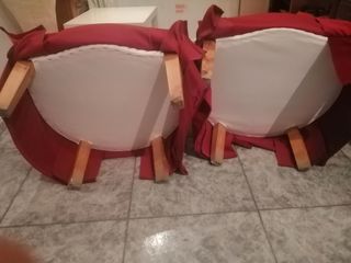 2 Sillones rojos antiguos