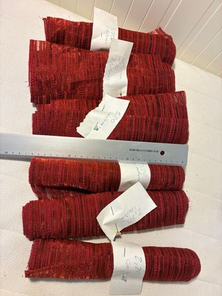 Diversi runner da tavola bordeaux 