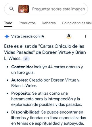 Cartas Oráculo Vidas Pasadas