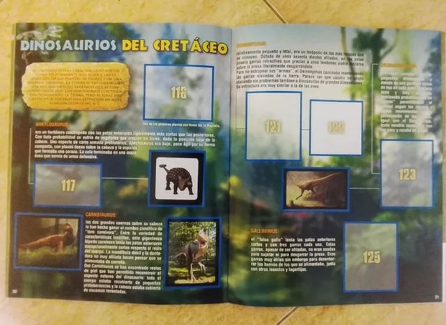 Adesivi per album DINOSAURS NON COMPLETI