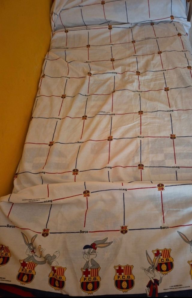 Lenzuola FC Barcelona Bugs Bunny 90 cm