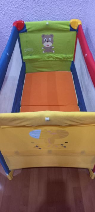 Cuna viaje bebé y colchon 