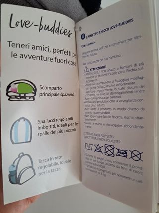 Zainetto Chicco Love Buddies procione