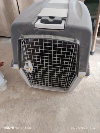 Transportín perro grande gris