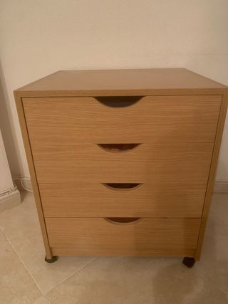 Cajonera madera 4 cajones