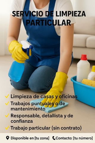SERVICIO DE LIMPIEZA PARTICULAR