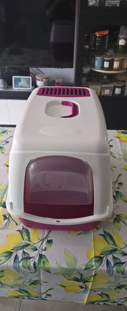 Lettiera Gatti Igloo Rosa