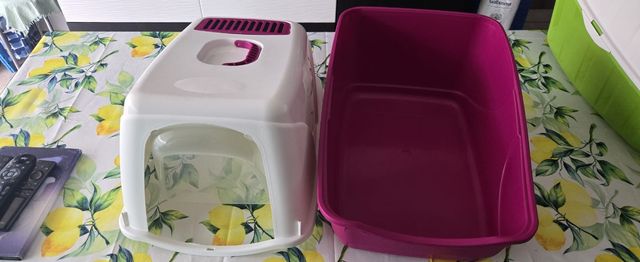 Lettiera Gatti Igloo Rosa