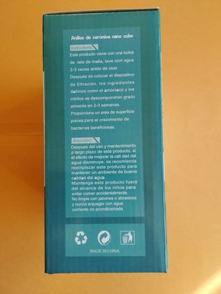 CANUTILLOS ceramicos filtro ACUARIO PECERA anillos