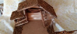Presepe in legno rustico