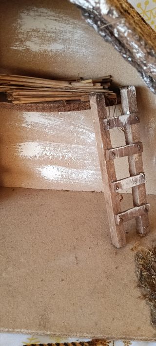Presepe in legno rustico