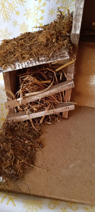 Presepe in legno rustico
