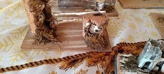 Presepe in legno rustico