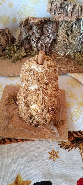 Presepe in legno rustico
