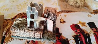 Presepe in legno rustico