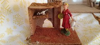 Presepe in legno rustico