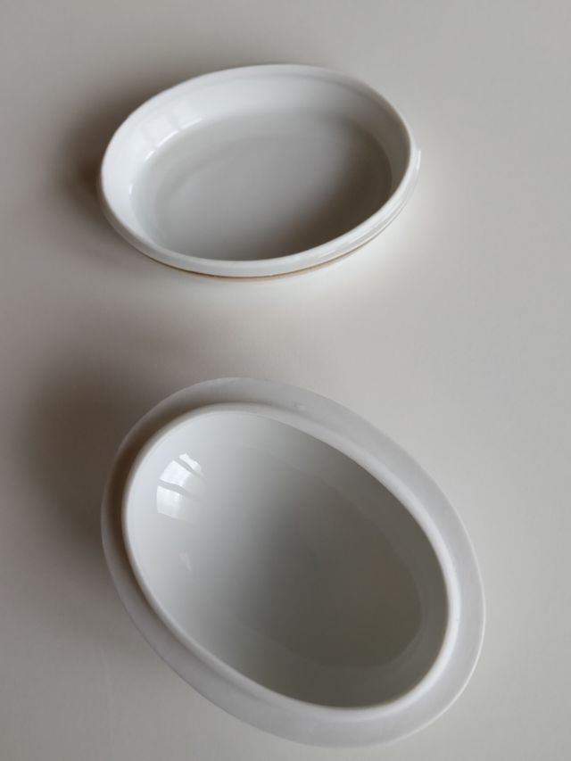 Porta bonbon vintage bianco