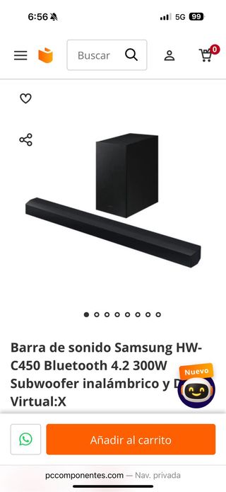 Barra sonido Samsung HW-C450 300W