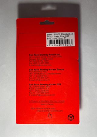 Par de zapatas de freno con rosca Sunrace