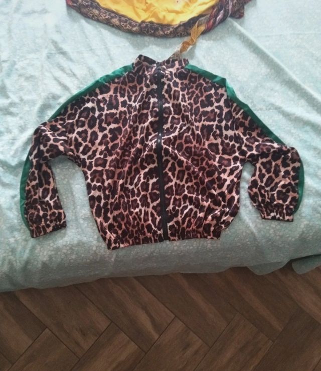 Giubbino Leopardo Verde