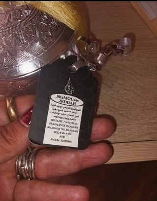Portacandele Massaggio Araba - Argento