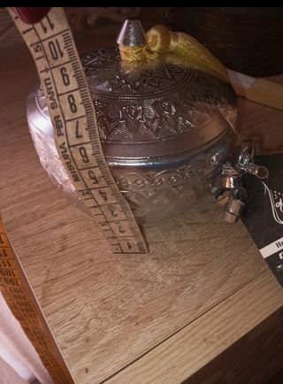 Portacandele Massaggio Araba - Argento