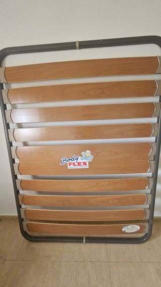 Somier 150cm Body Flex - marrón, gris