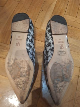 Zapatos Carolina Herrera negros y rosas