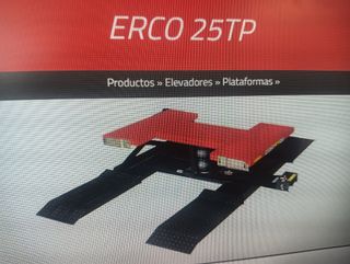 Elevador coches ERCO 25 neumático,