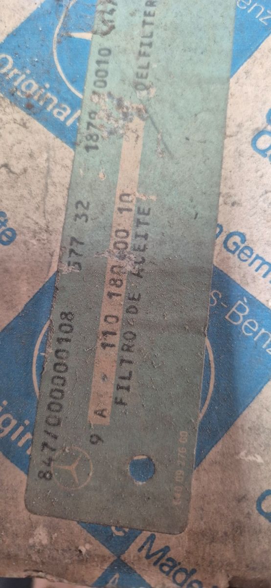Filtro aceite Mercedes Benz A110 130 00 10