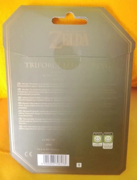 Portachiavi LED per videogiochi Triforce Zelda