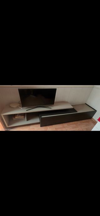 Mueble TV salón - Beige & Negro