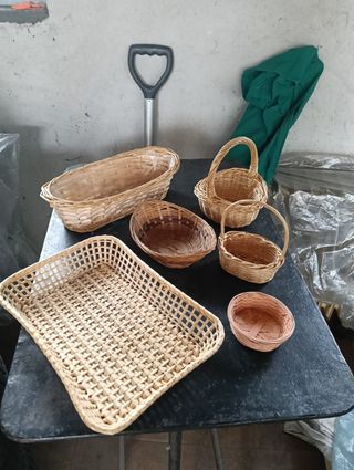Cestini vimini beige