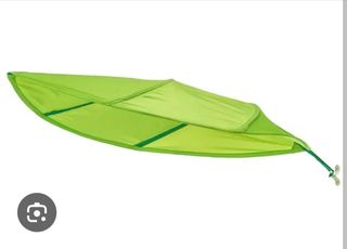Hamaca infantil hoja verde