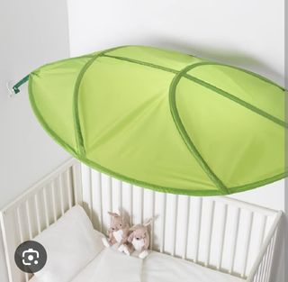 Hamaca infantil hoja verde