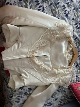 Traje Fallera: Azul y Dorado con zapatos
