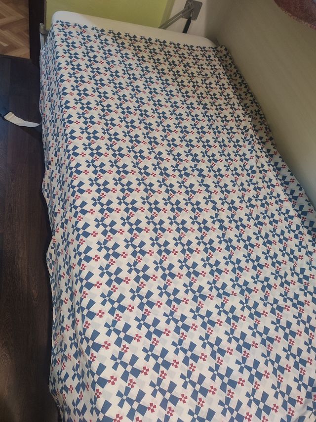 Funda nórdica algodón azul y blanco