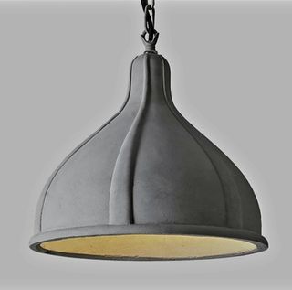 Lámpara colgante gris cemento