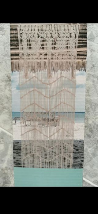 Cortina macramé