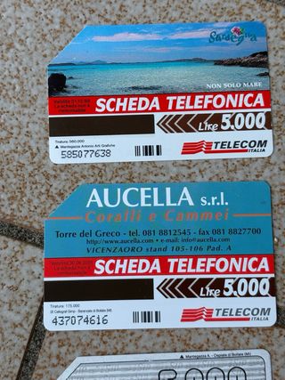 Set schede telefoniche