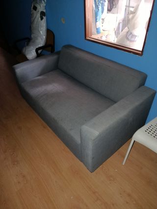 Sofá 2 plazas gris