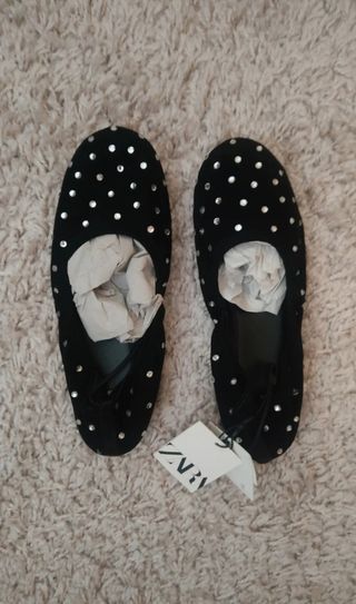 Bailarinas Zara negras talla 38