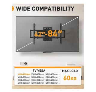 Soporte TV 42-84 Pulgadas Movimiento Completo