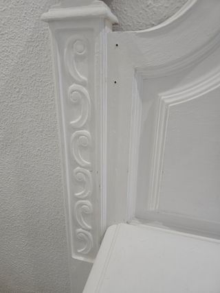 Cabecero + 2 mesillas blancas