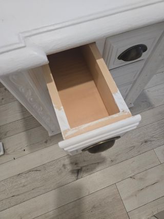 Cabecero + 2 mesillas blancas