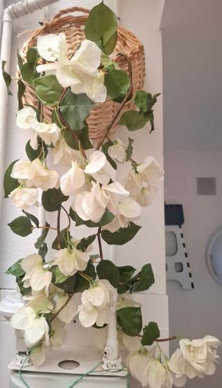 Bougainvillea blanca artificial x3